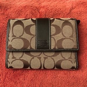 Coach trifold wallet
